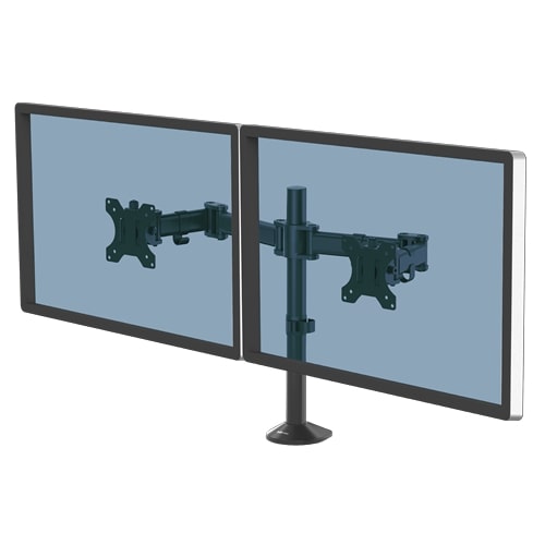 Fellowes Doppelmonitorarm Reflex schwarz Fellowes Doppelmonitorarm Reflex schwarz